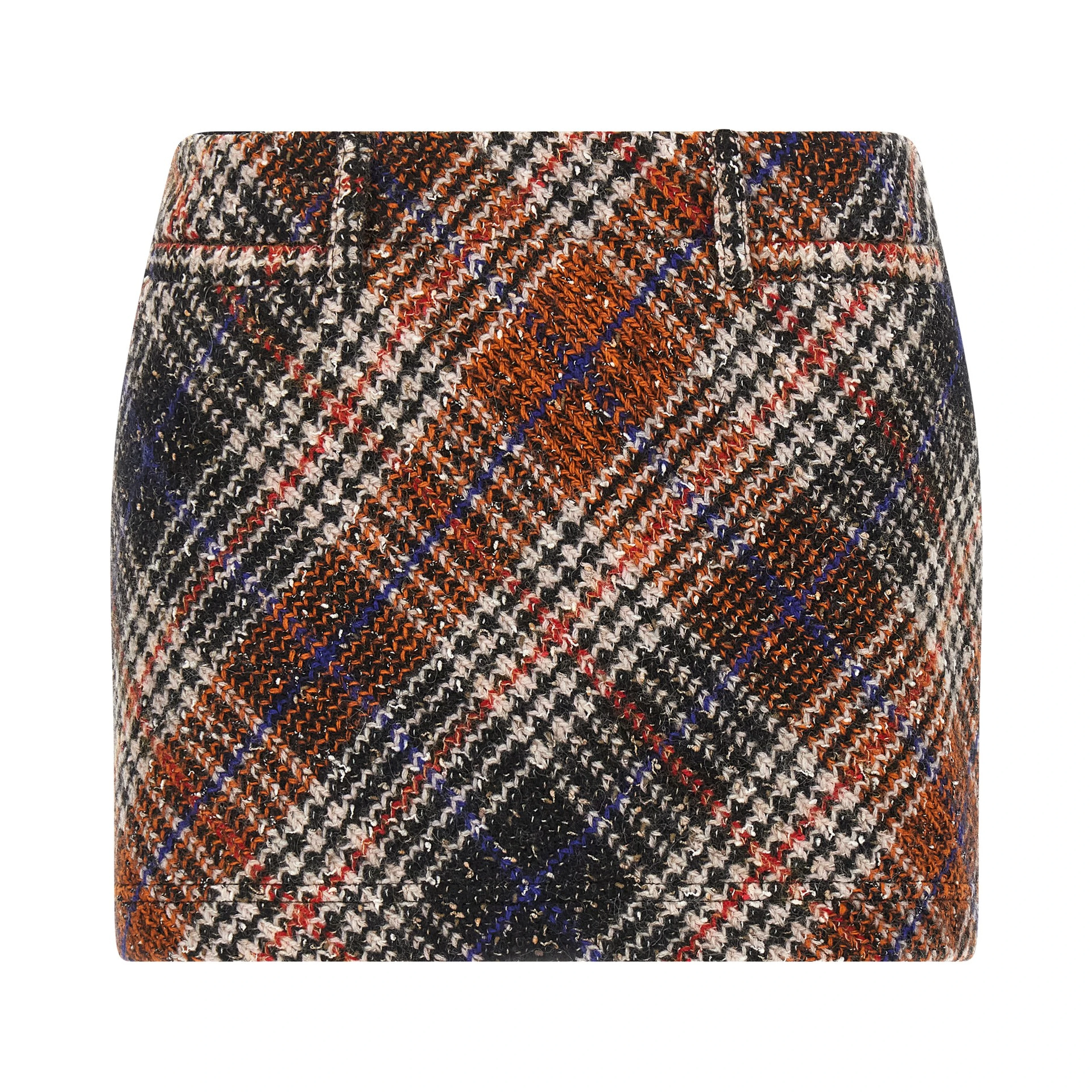 Multicolor Wool Long Skirt
