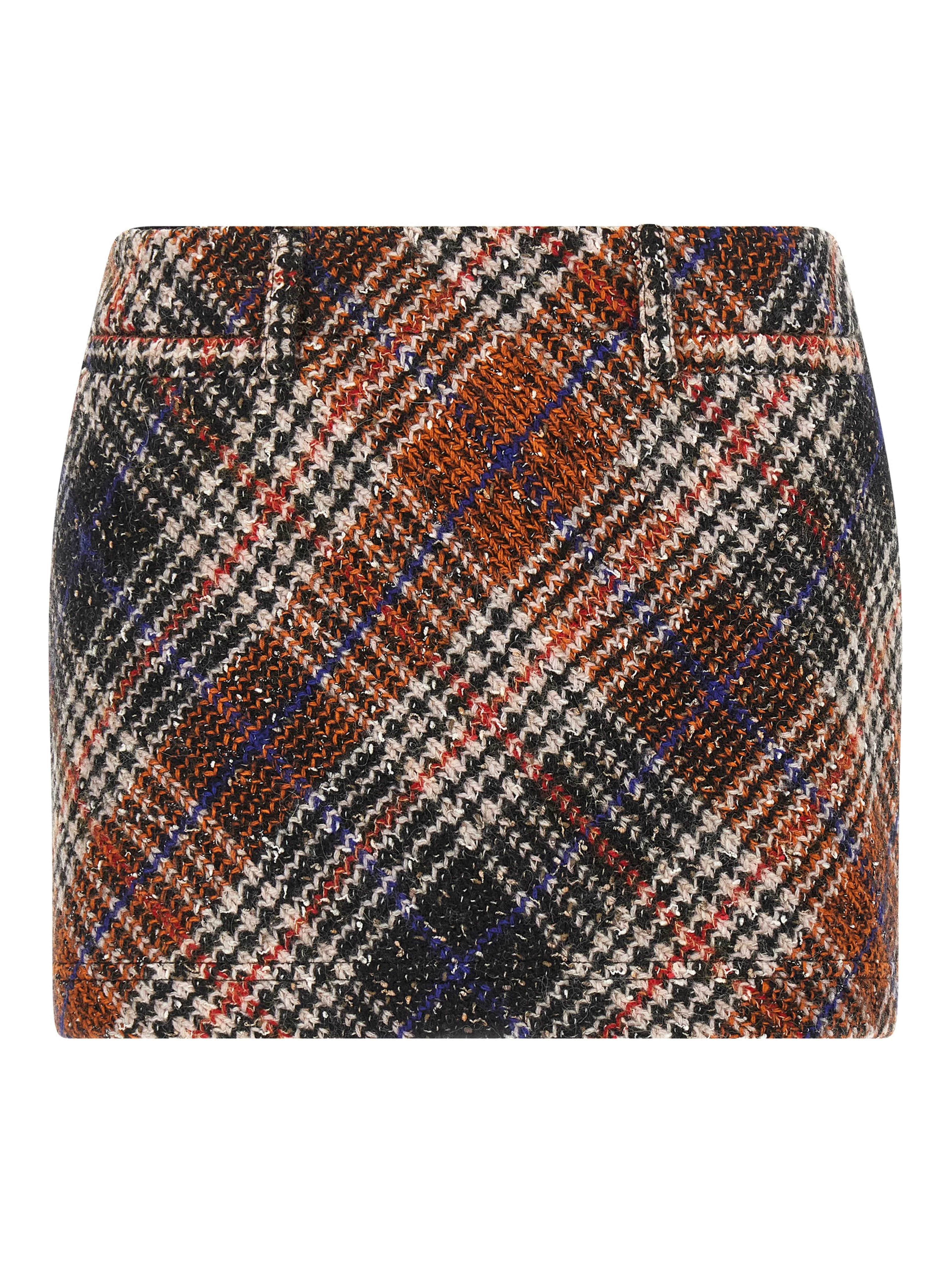 Multicolor Wool Long Skirt