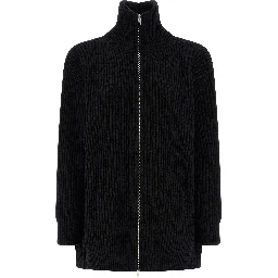 Black Wool Short Dress