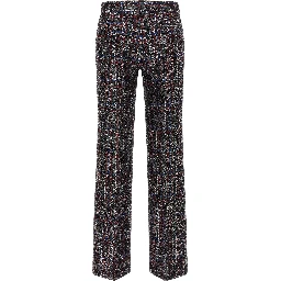 Multicolor Viscose Flared Pants