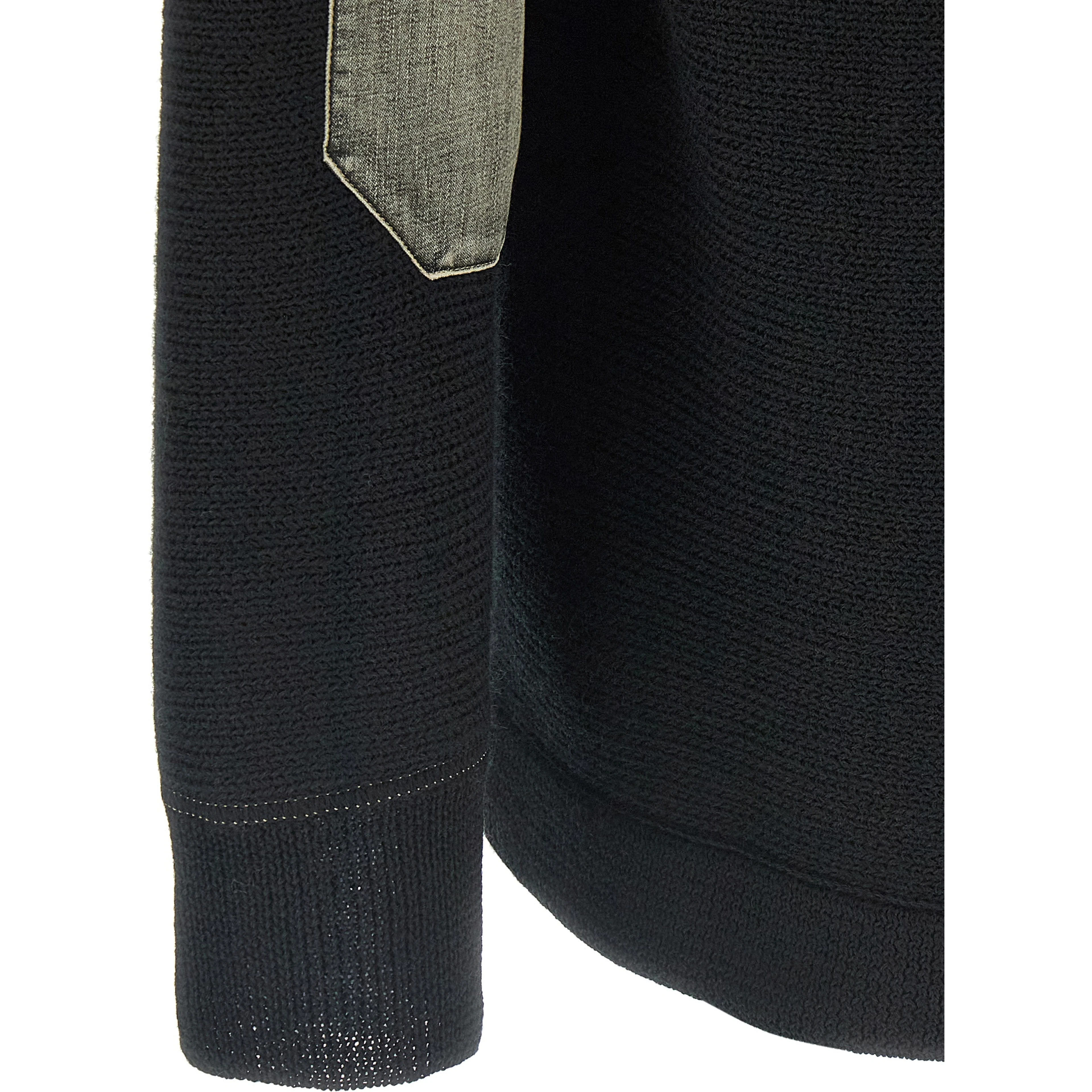 Black Virgin Wool Cardigan