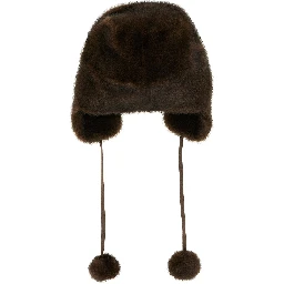 Brown Polyamide Ear Muffs