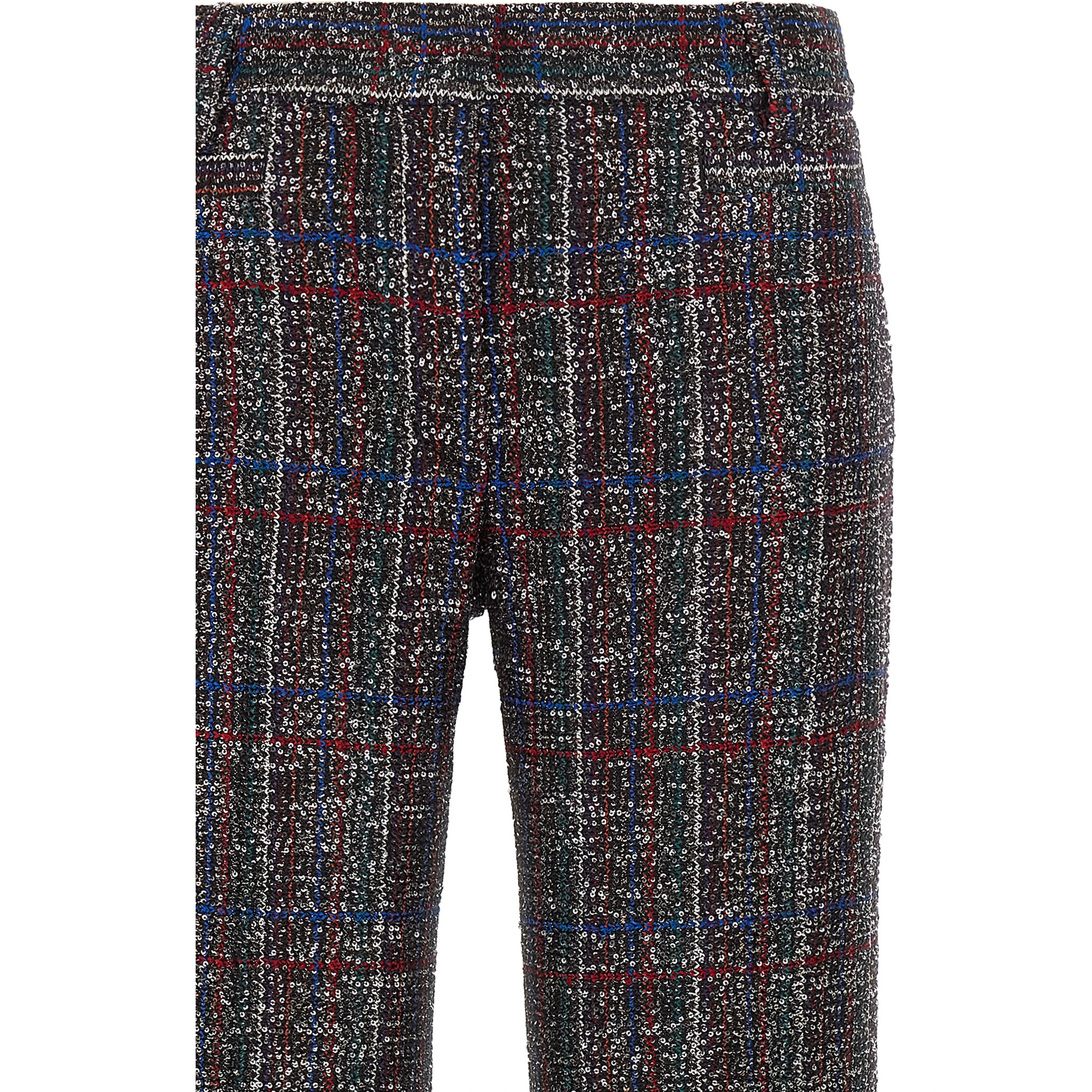 Multicolor Viscose Flared Pants