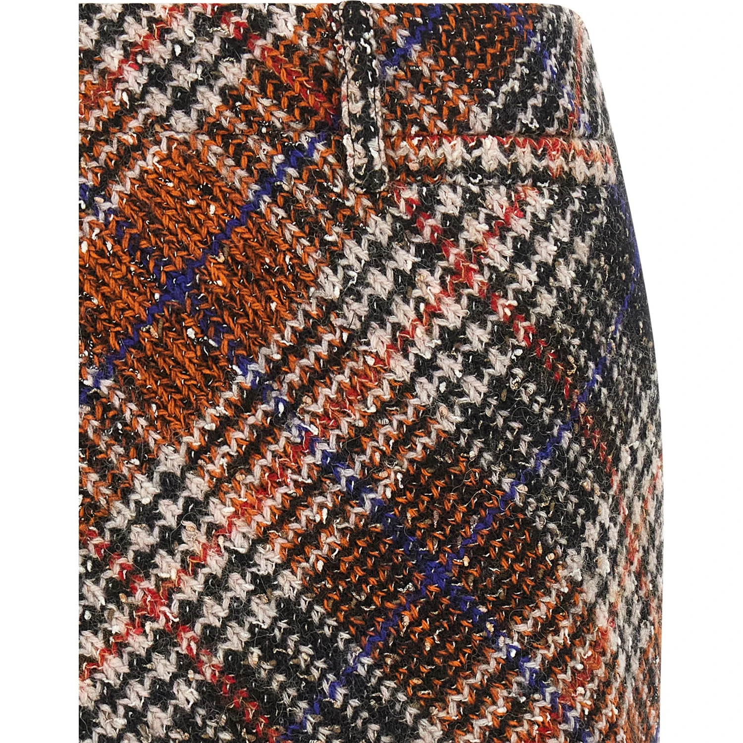 Multicolor Wool Long Skirt