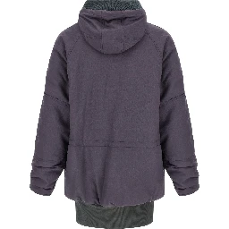 Purple Virgin Wool Parka