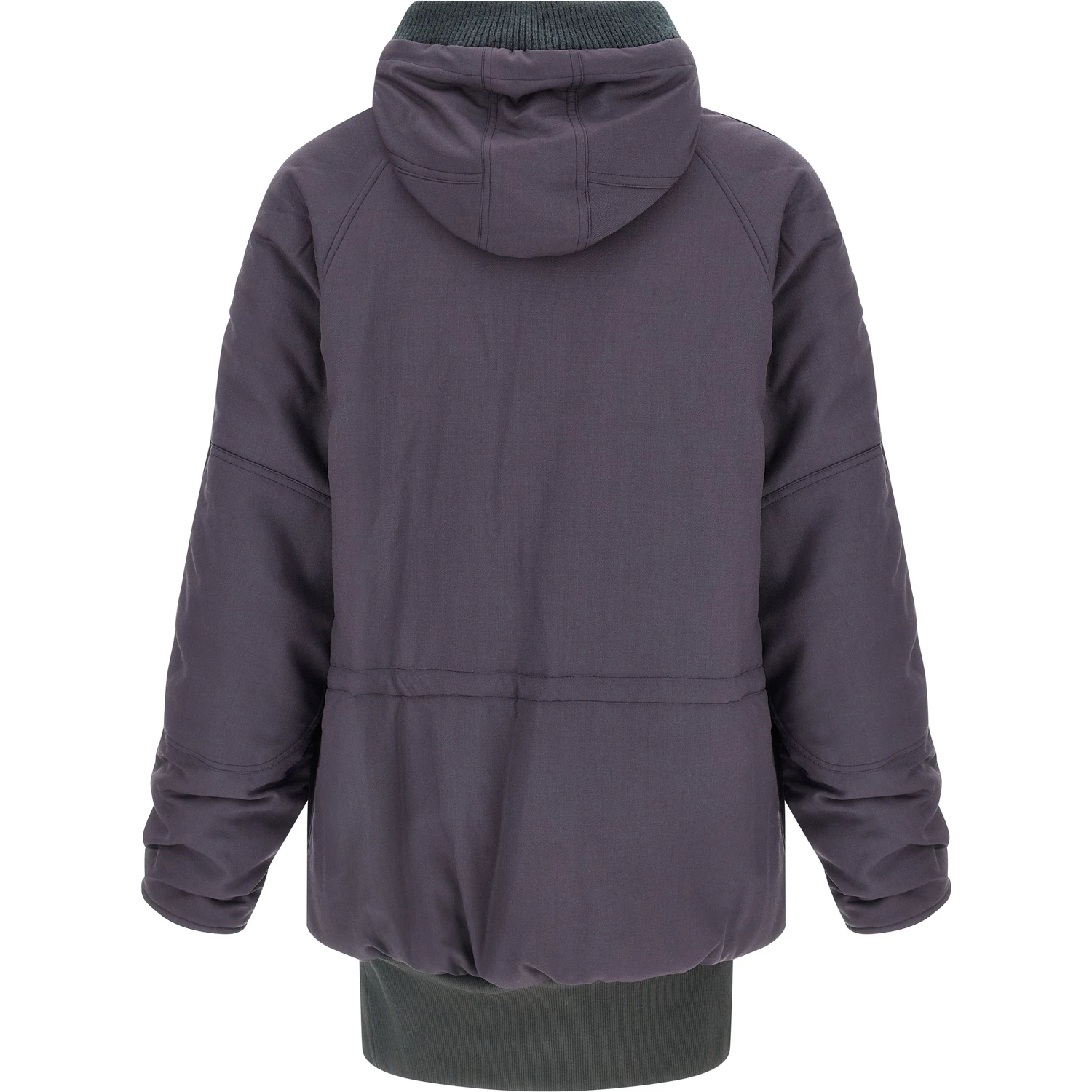 Purple Virgin Wool Parka