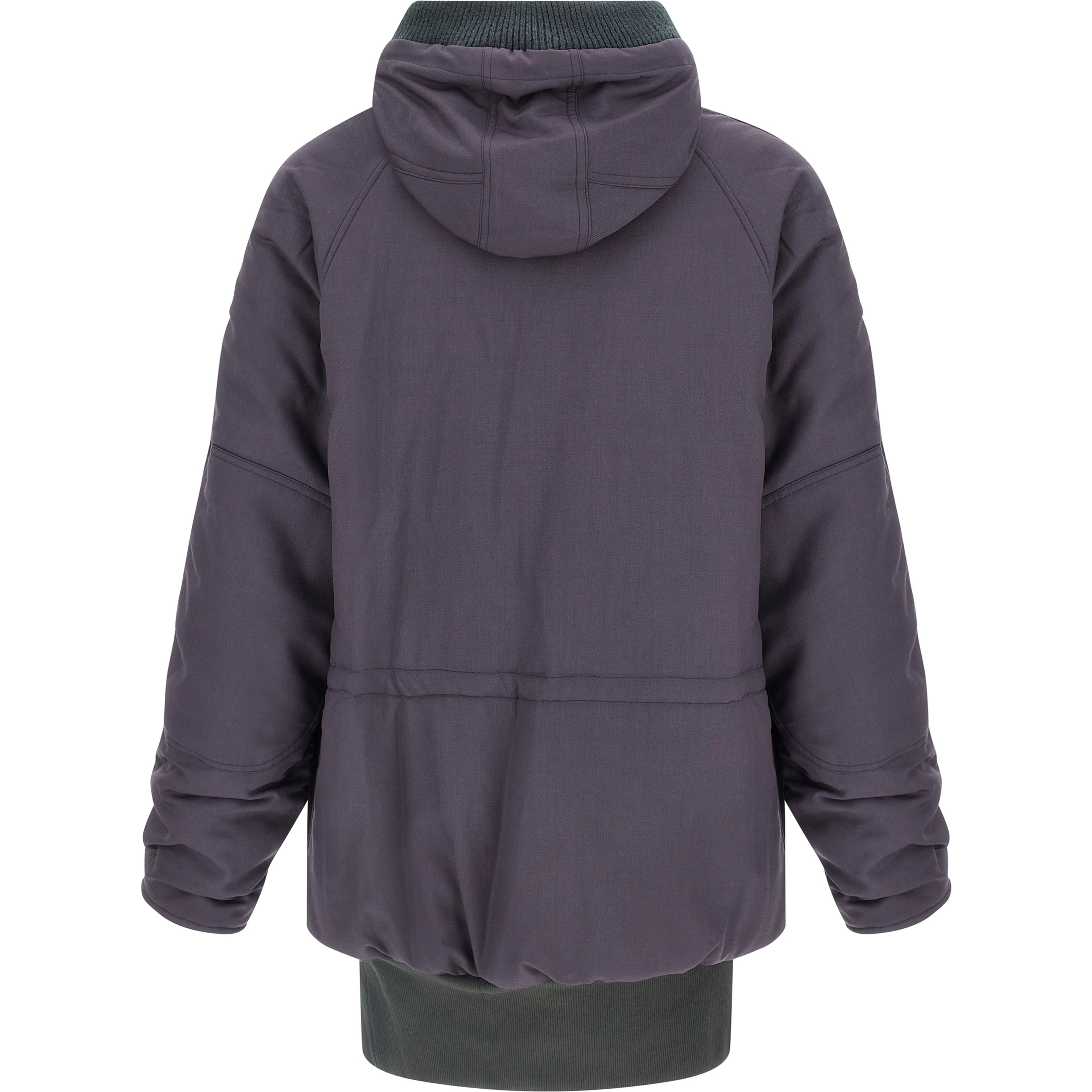 Purple Virgin Wool Parka