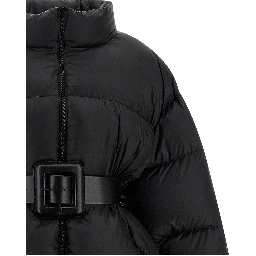 Black Polyamide Full-Length Jacket