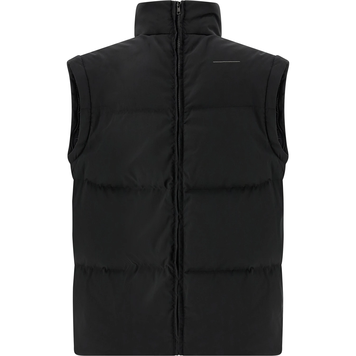 Black Polyester Full-Length Jacket