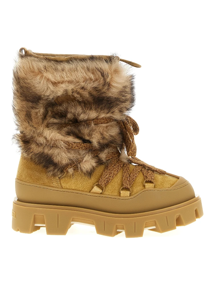 Brown Calfskin Flat Boots
