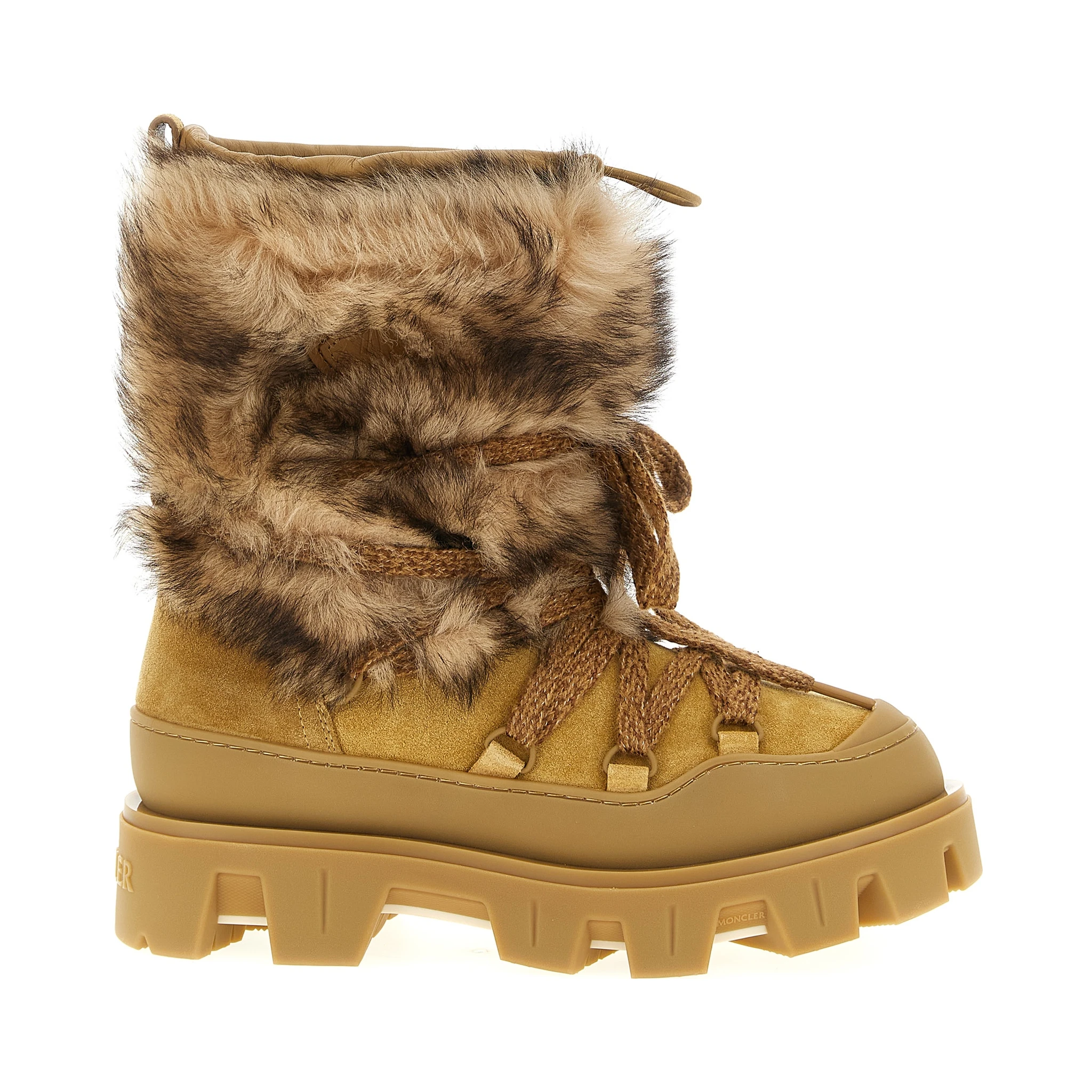 Brown Calfskin Flat Boots