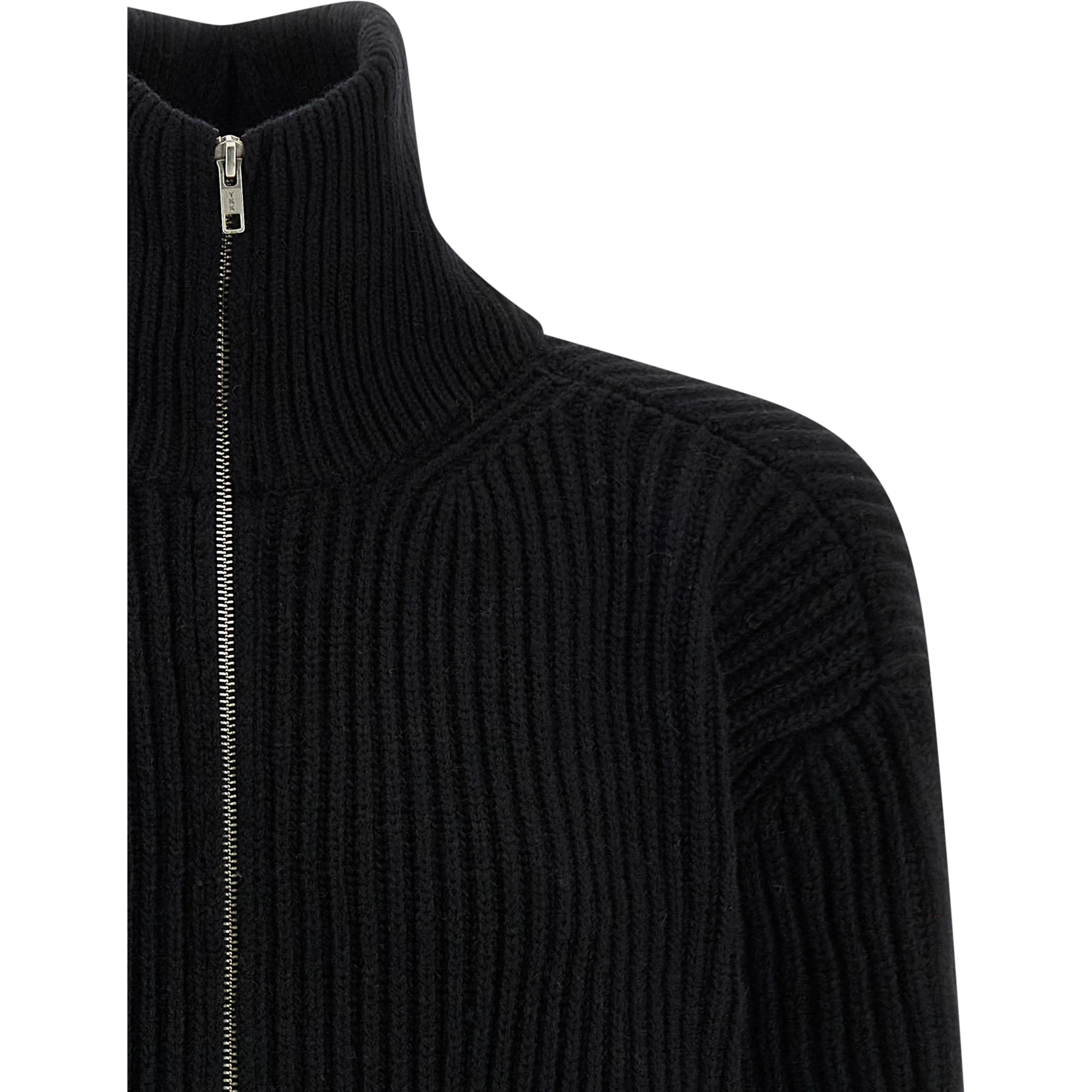 Black Wool Short Dress