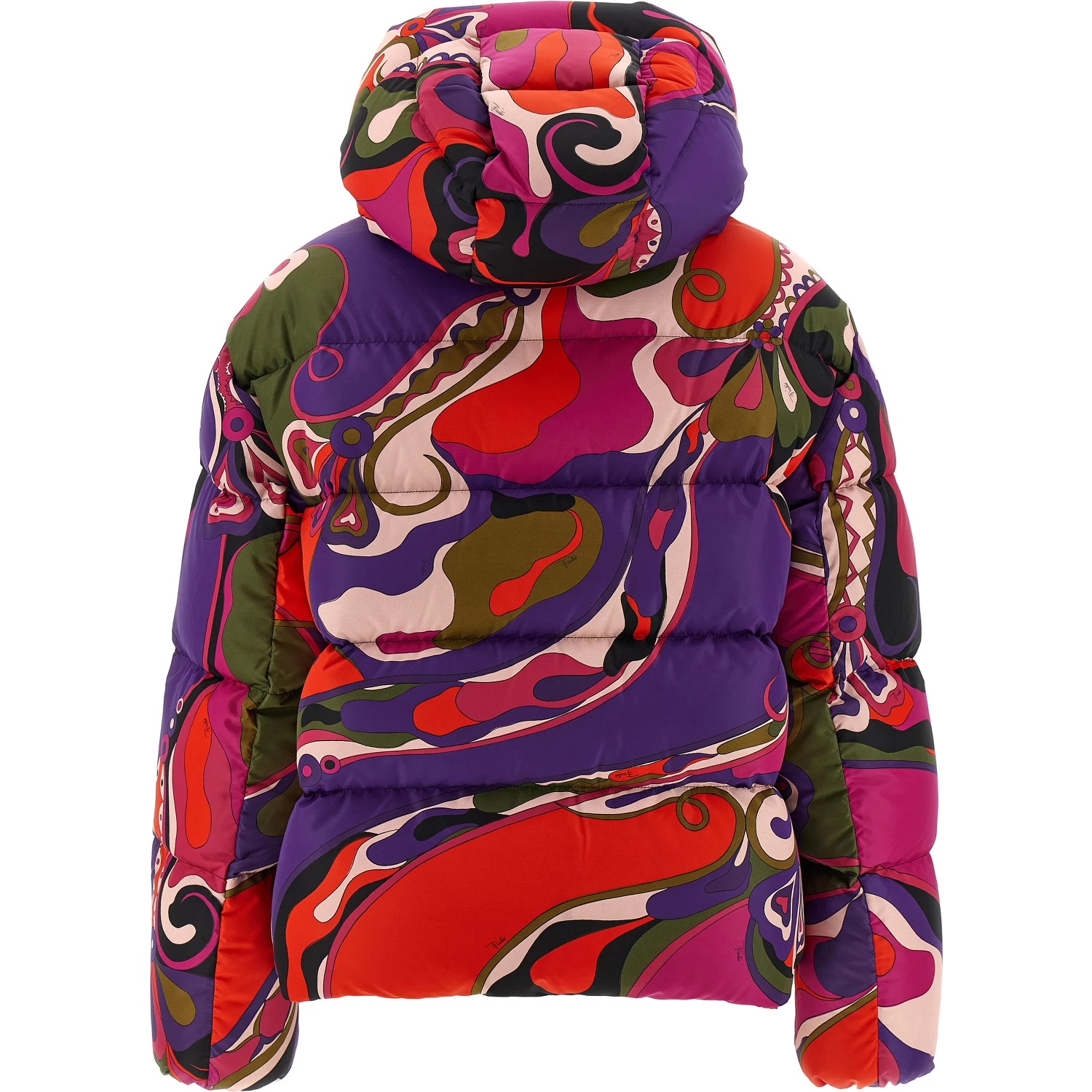 Multicolor Polyamide Full-Length Jacket