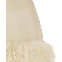 White Polyamide Long Skirt