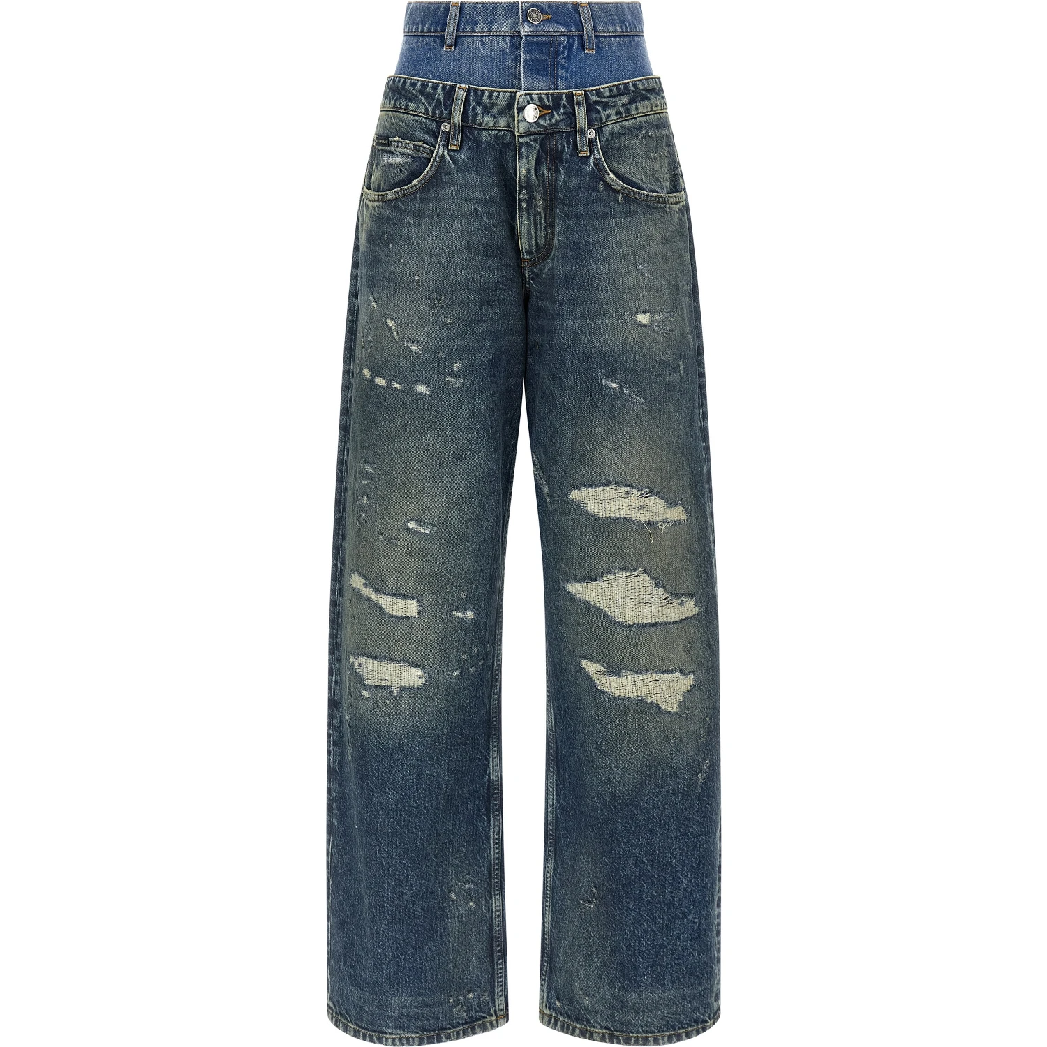 Blue Cotton Jeans Denim