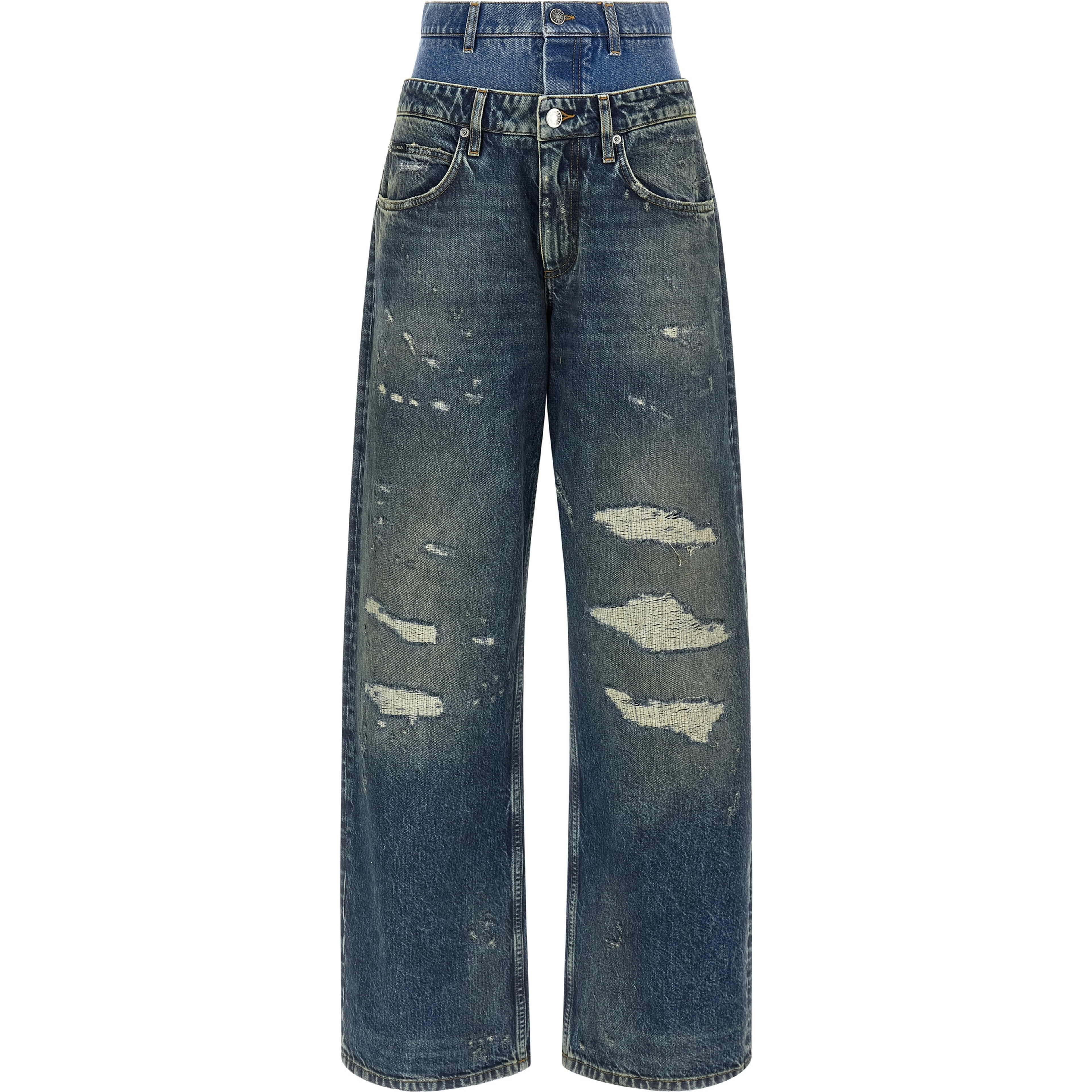 Blue Cotton Jeans Denim