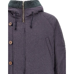 Purple Virgin Wool Parka