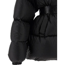Black Polyamide Full-Length Jacket
