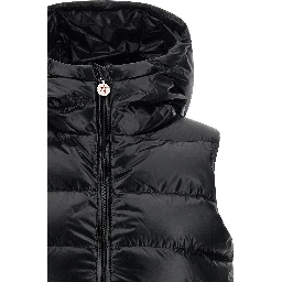 Black Polyamide Sleeveless Jacket