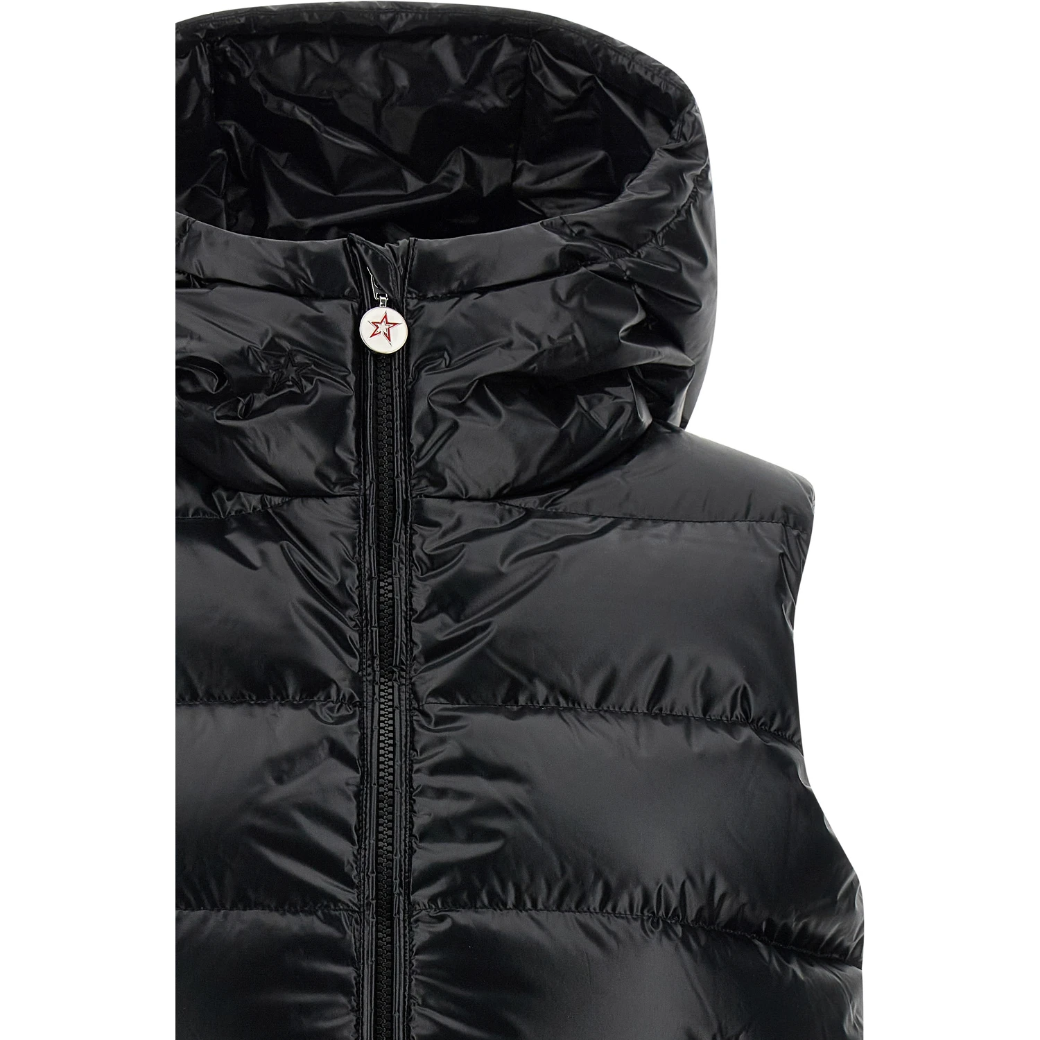 Black Polyamide Sleeveless Jacket