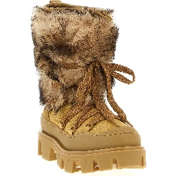 Brown Calfskin Flat Boots