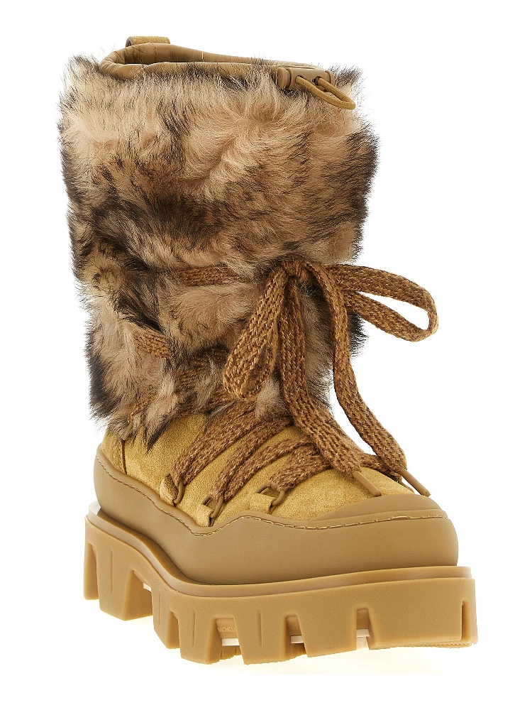 Brown Calfskin Flat Boots alternative