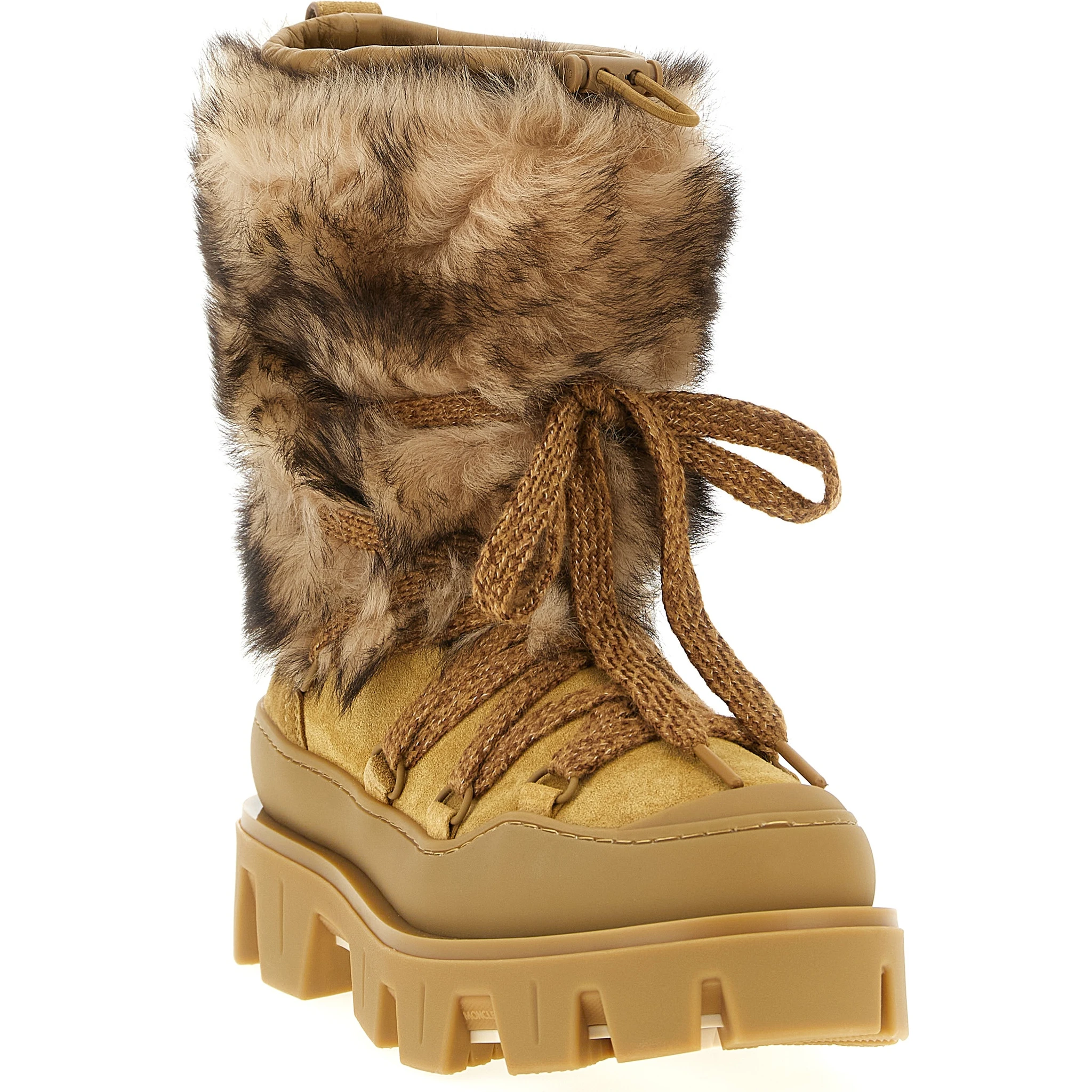 Brown Calfskin Flat Boots