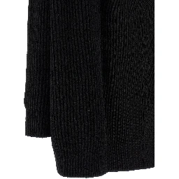 Black Wool Short Dress