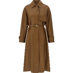 Brown Lamb Leather Coat
