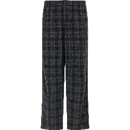 Gray Wool Casual Pants