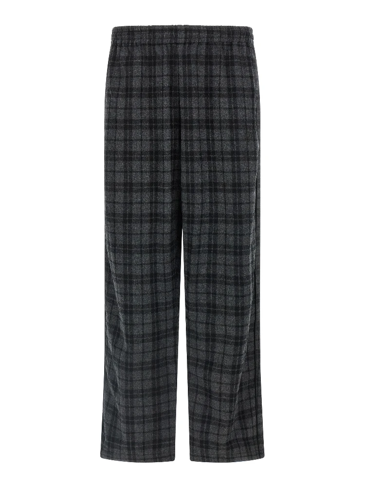 Gray Wool Casual Pants