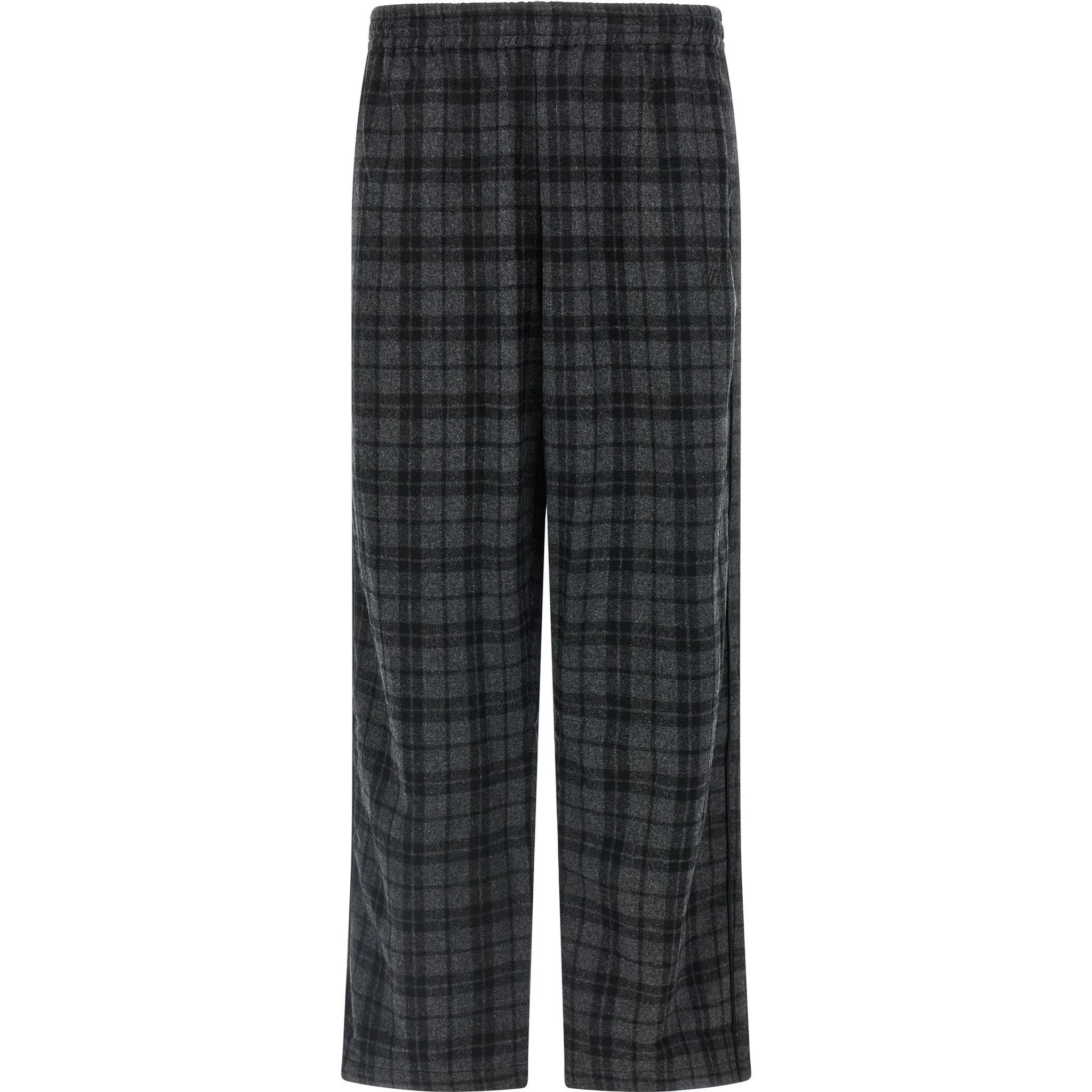Gray Wool Casual Pants