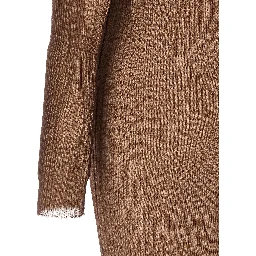 Beige Polyamide Midi Dress