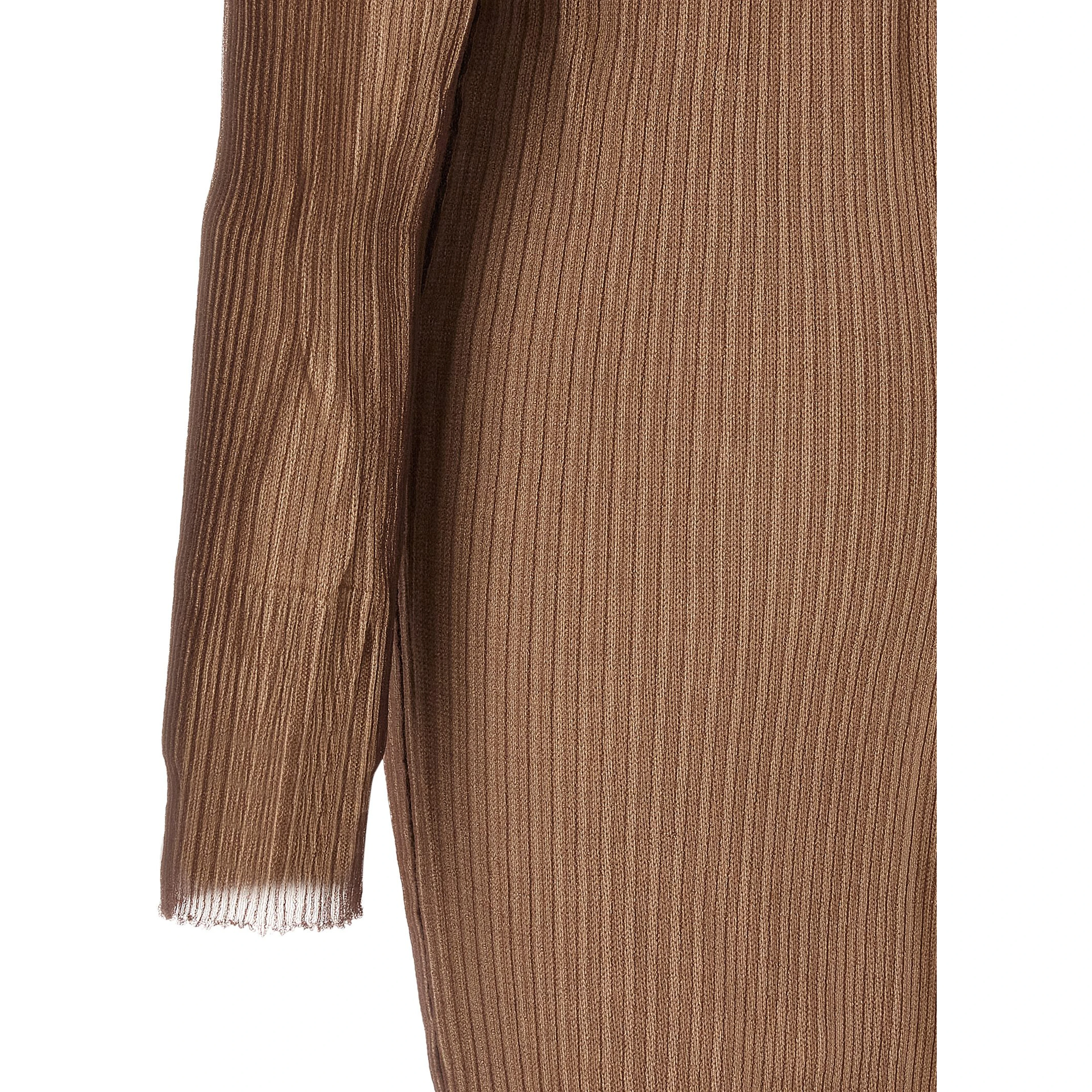 Beige Polyamide Midi Dress