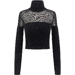Black Polyamide Cardigan