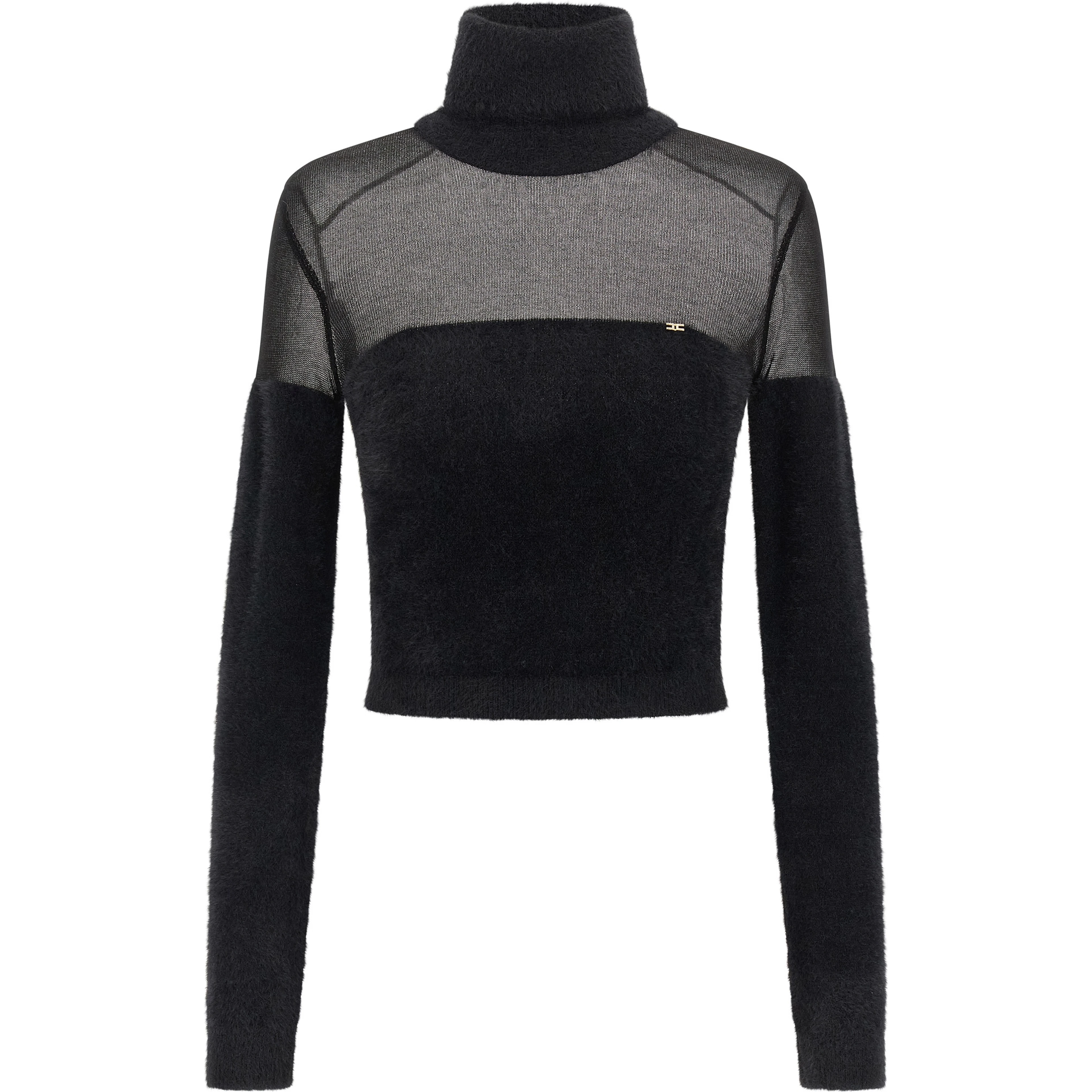 Black Polyamide Cardigan