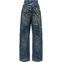 Blue Cotton Jeans Denim