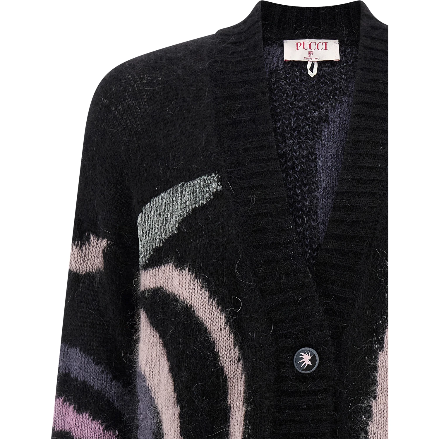 Black Wool Cardigan
