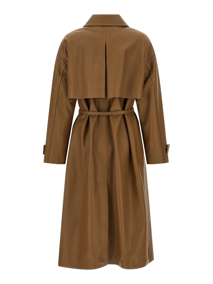 Brown Lamb Leather Coat
