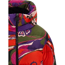 Multicolor Polyamide Full-Length Jacket