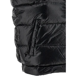 Black Polyamide Sleeveless Jacket
