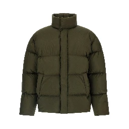 Bicolor Polyester Full-Length Jacket