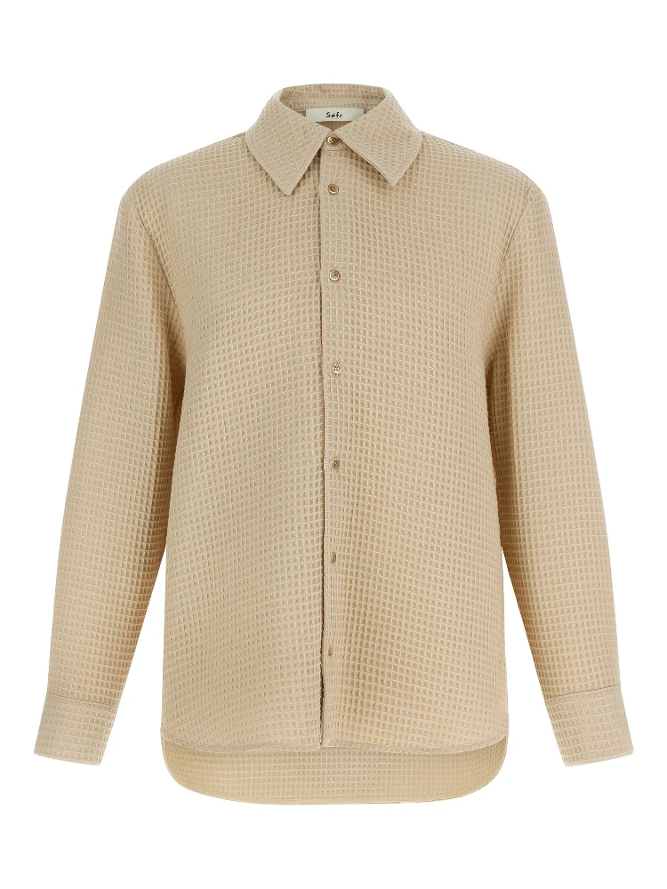 Beige Cotton Blouse
