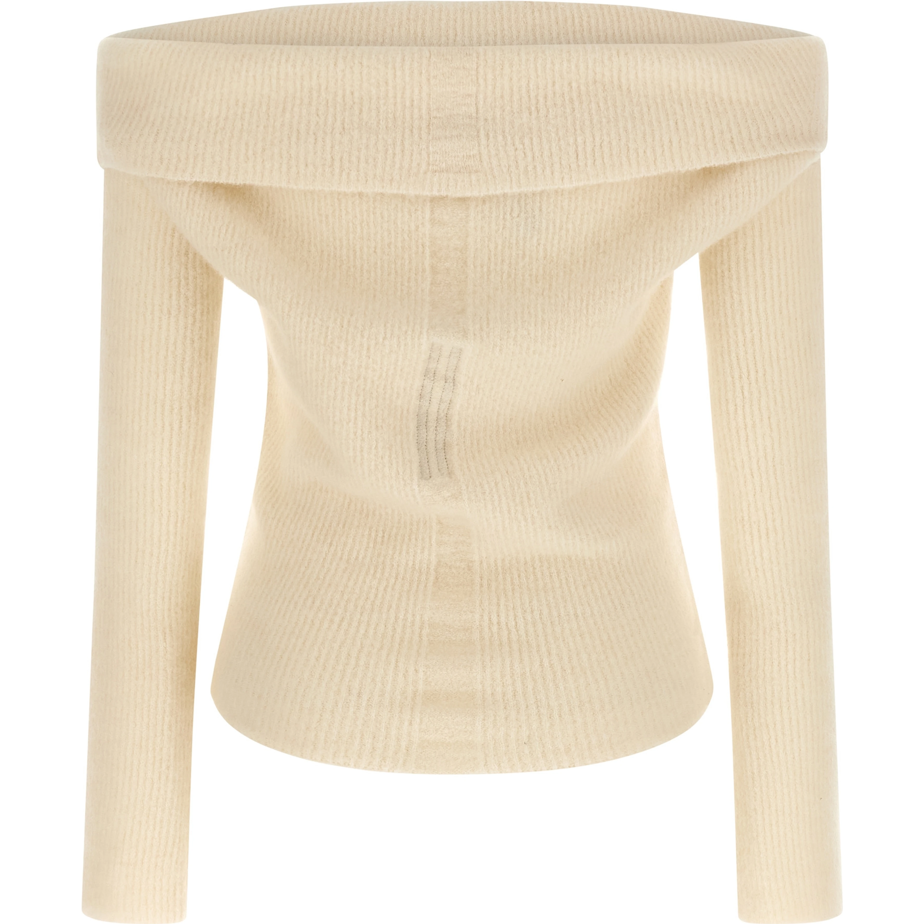 White Wool Cardigan