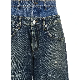 Blue Cotton Jeans Denim