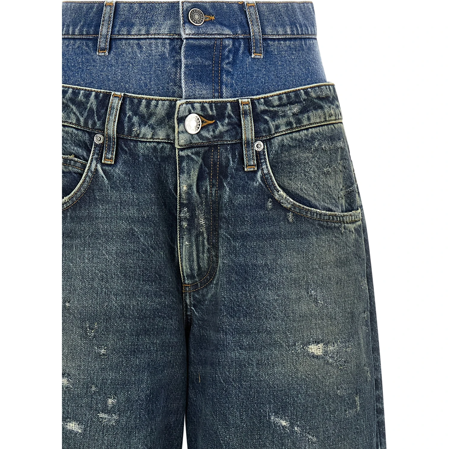 Blue Cotton Jeans Denim