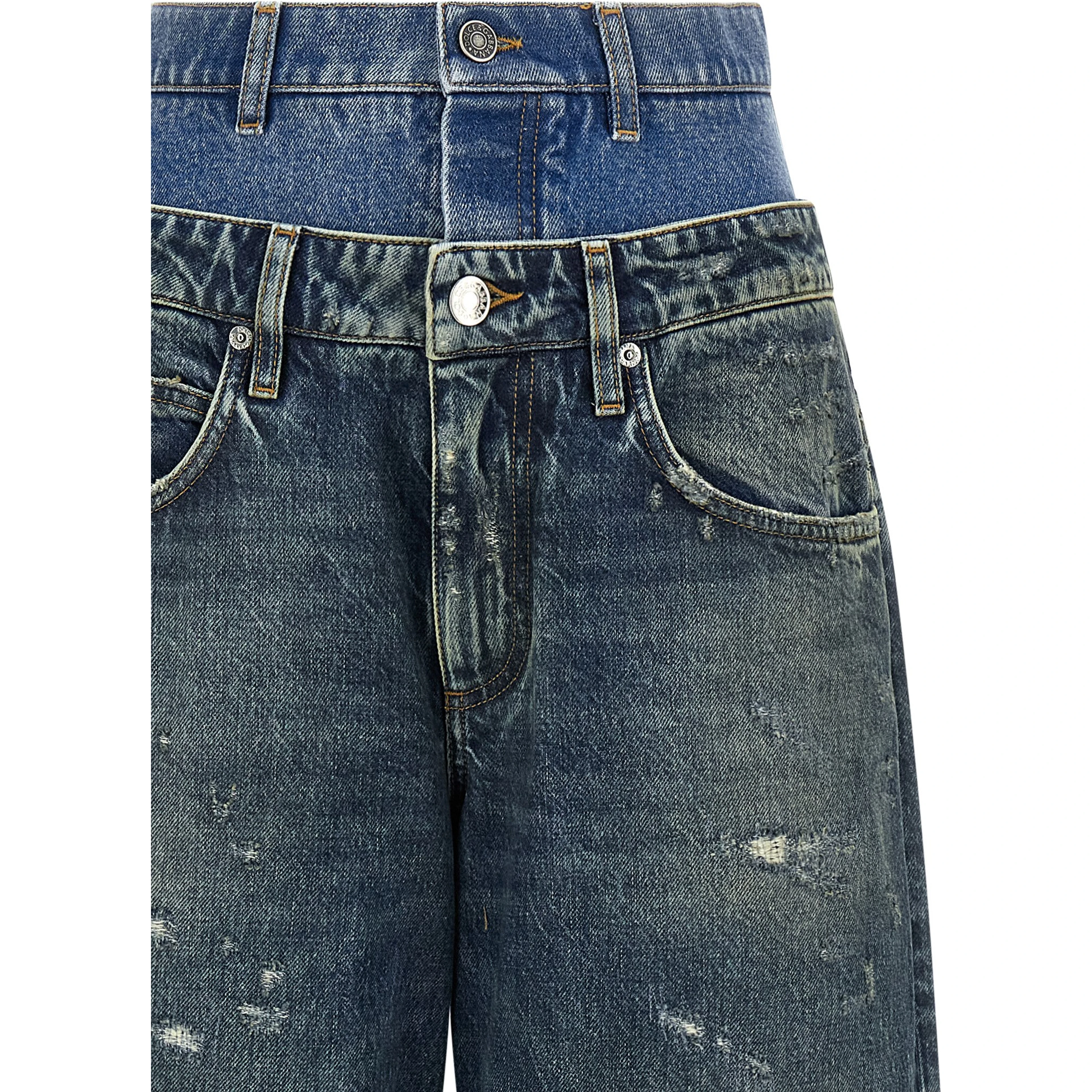 Blue Cotton Jeans Denim