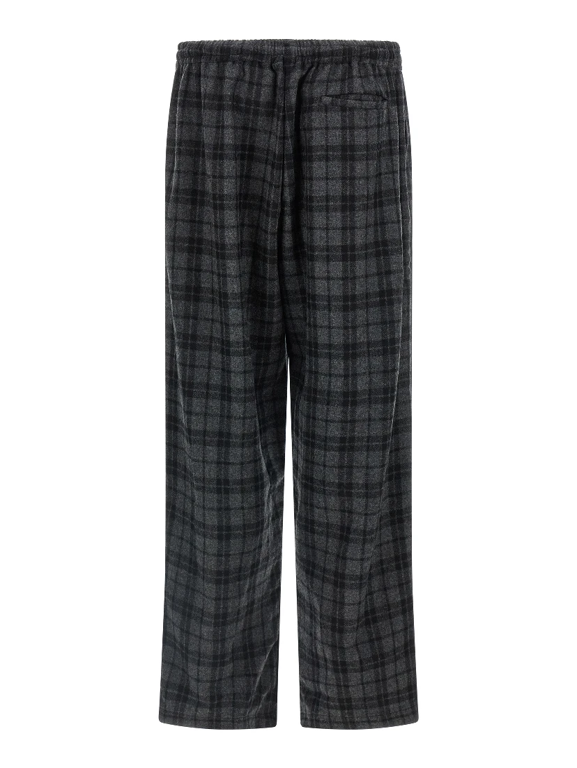 Gray Wool Casual Pants