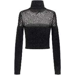 Black Polyamide Cardigan