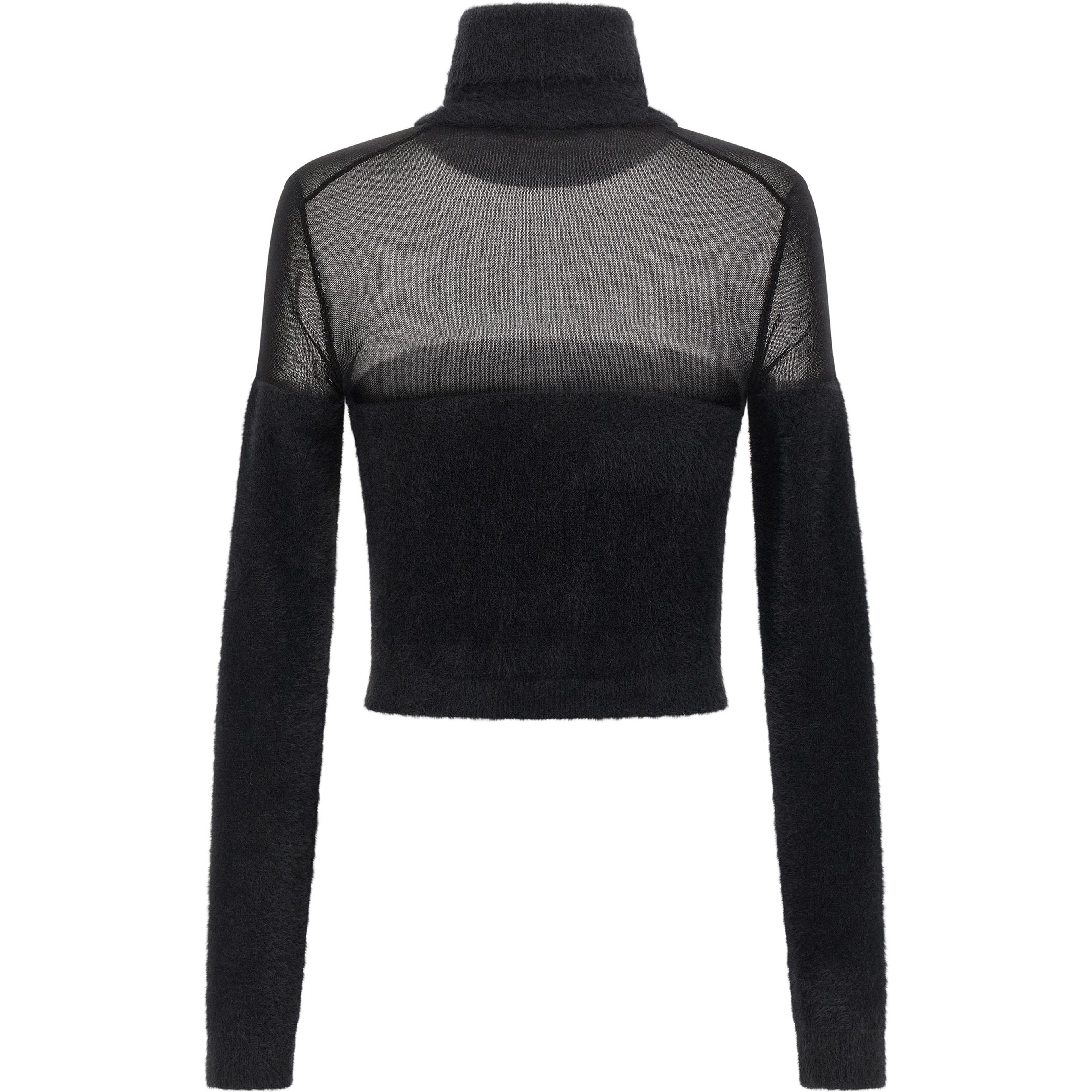 Black Polyamide Cardigan